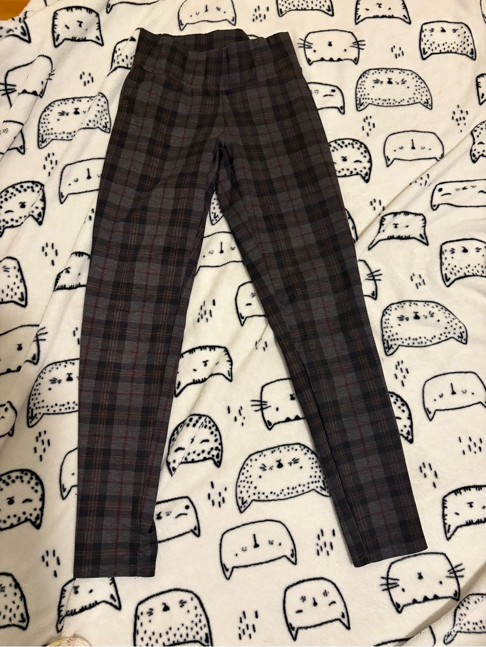 MeMoi contempo plaid shapping leggings-S/M